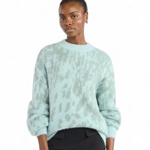 Scoop Galaxy Jacquard Tunic Sweater, Size XL